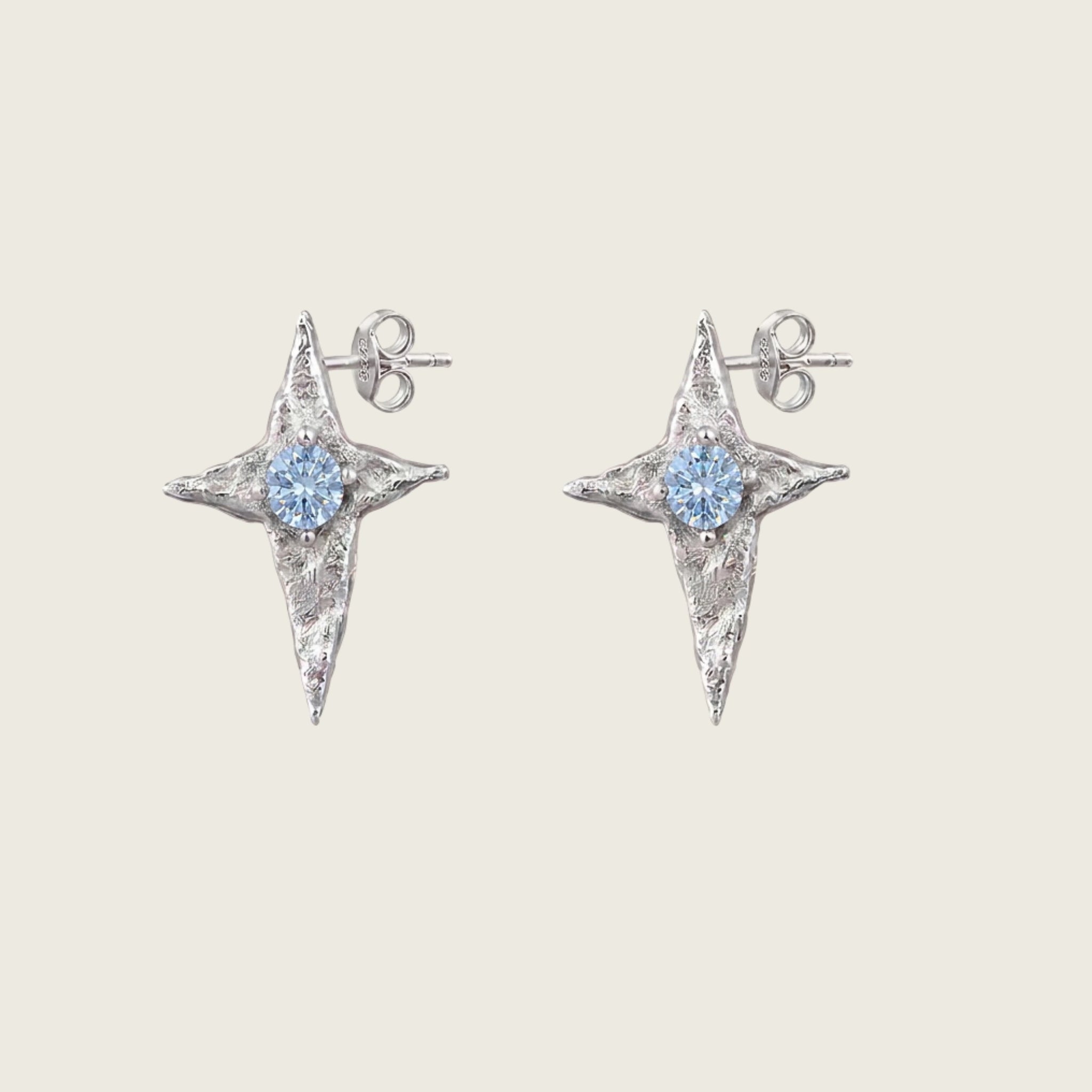 The Skycompass Silver Stud Earrings