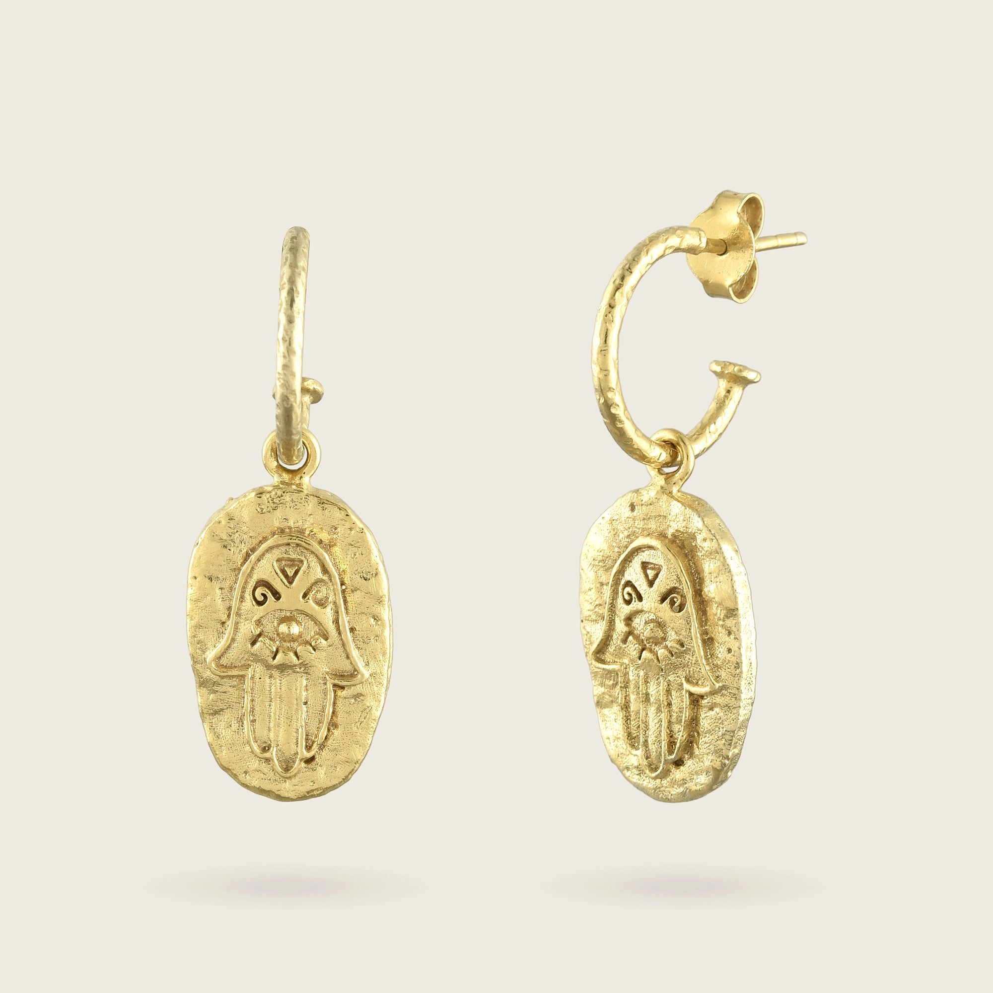 Eternal Vision in your Palm Hoop Earrings - Kensho Heirlooms