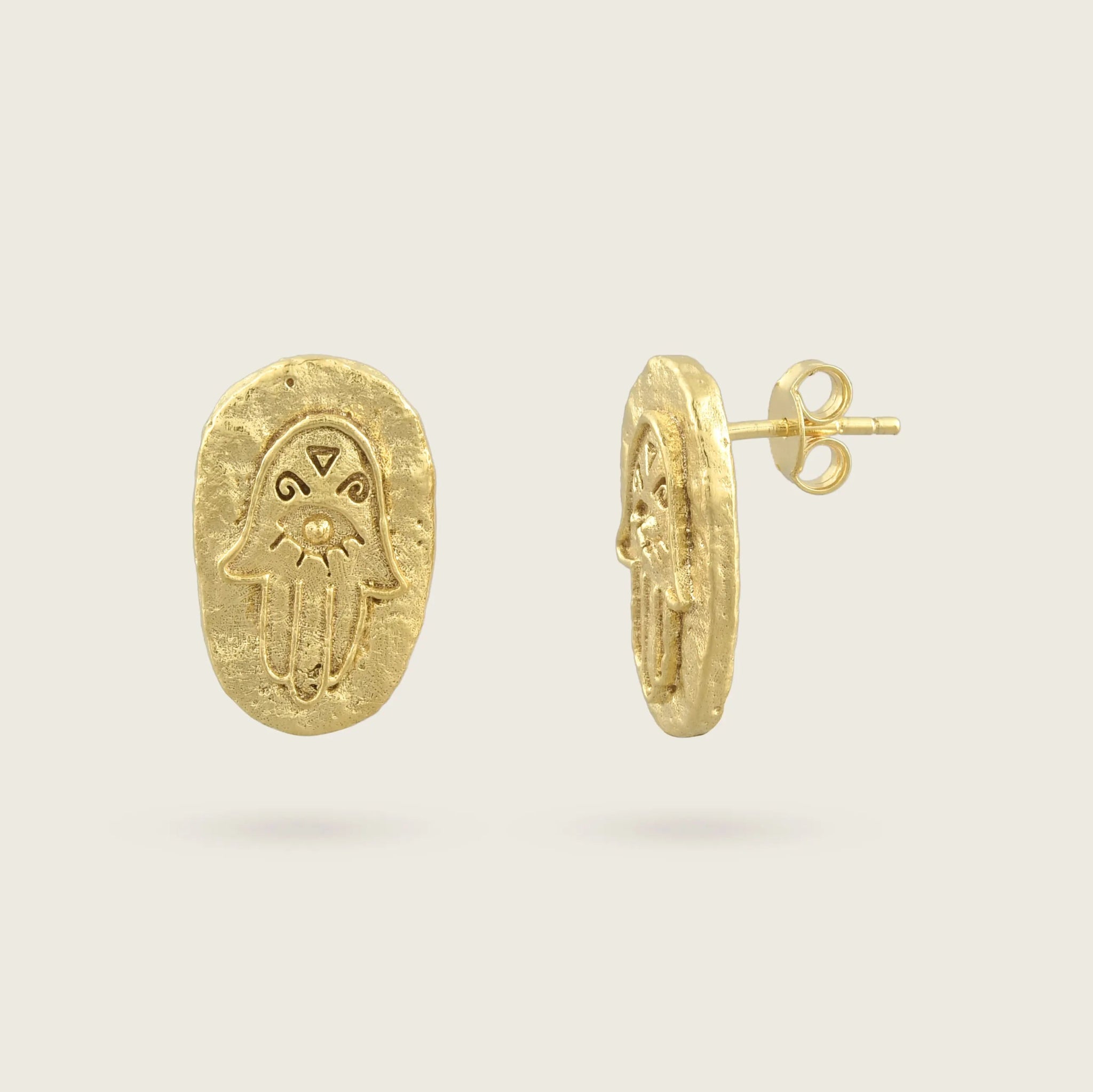 Eternal Vision in your Palm Stud Earrings - Kensho Heirlooms