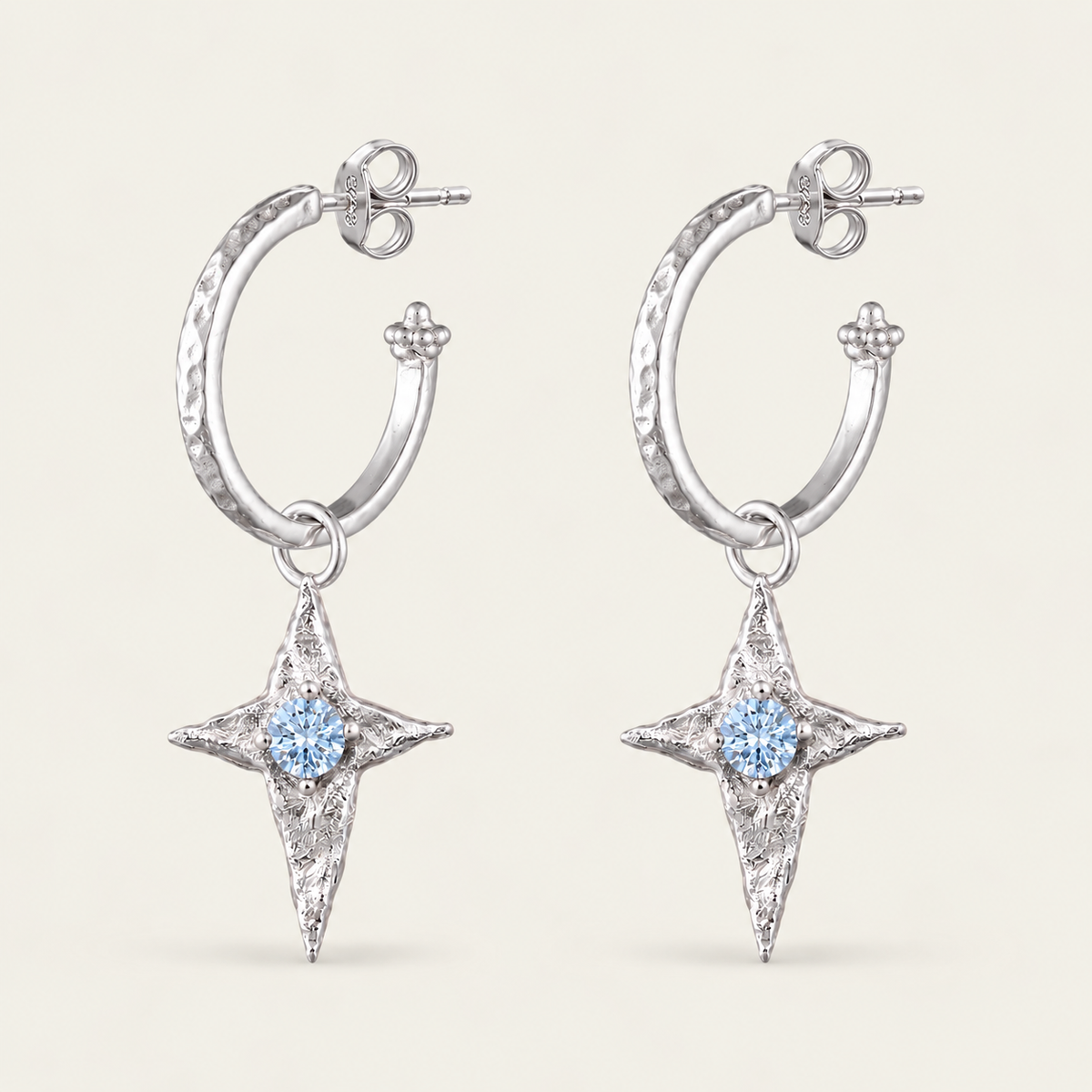 The Skycompass Silver Hoops (New)