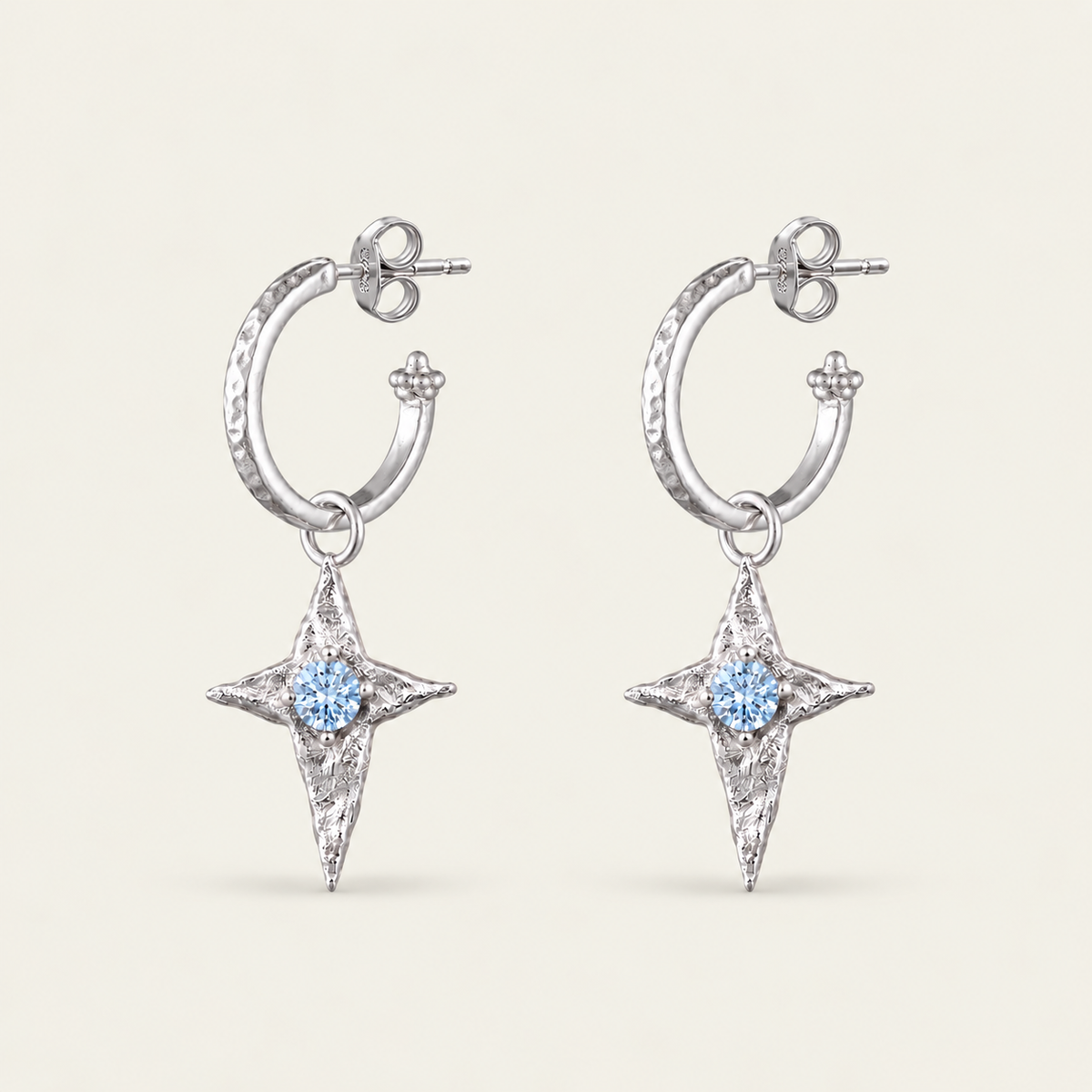 The Skycompass Silver Hoops (New)
