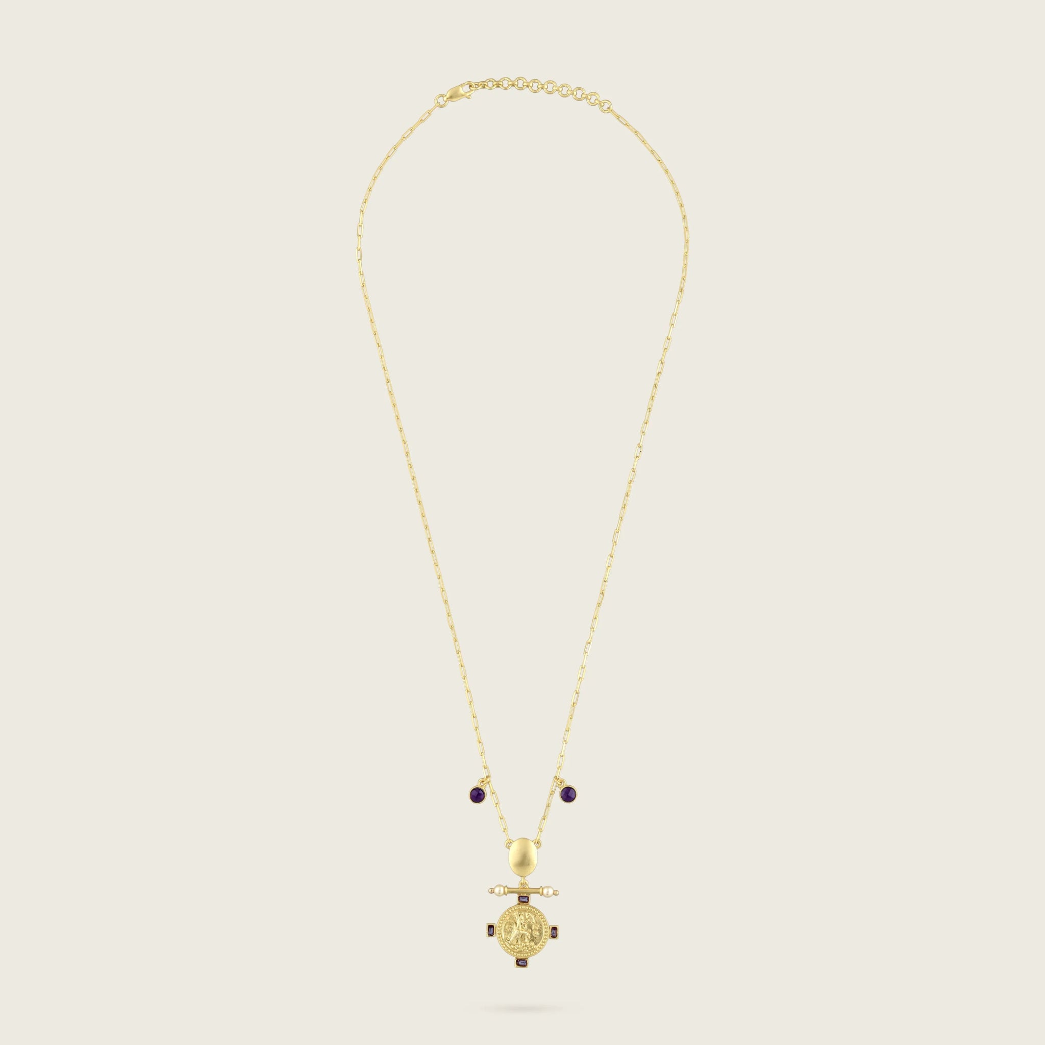 The Aquarius Zodiac Amulet Necklace Single - Kensho Heirlooms