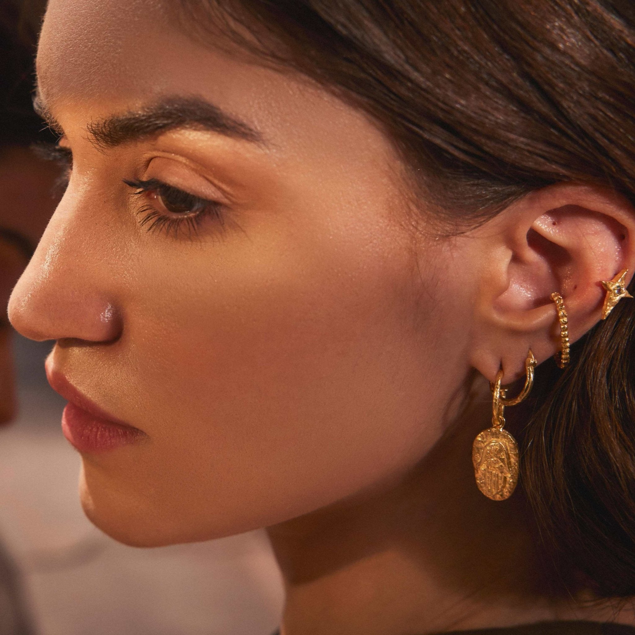 Eternal Vision in your Palm Hoops - Kensho Heirlooms